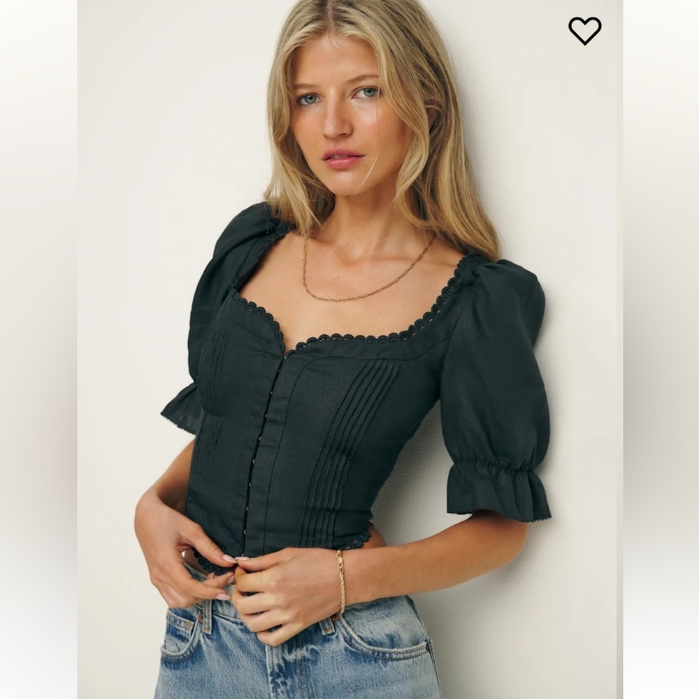 Reformation Simmie linen top - Picture 3 of 12